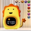 LED-Kinderwecker mit Nachtlicht und Weißrauschfunktion | farbiges Licht, Alarm, Sonnenaufgangssimulation, integrierter Akku | JL-822