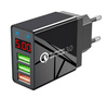 Schnellladegerät 3x USB mit LED-Display | Schnellladung Quick Charge 3.0 | CA-006