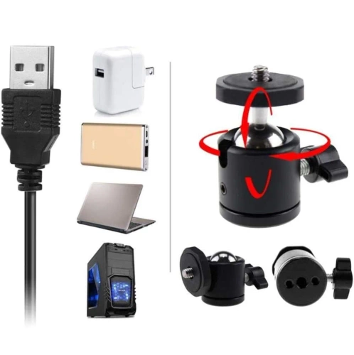 16 cm LED-Ringlicht mit 25 cm Stativ | Kompaktes Set für Make-up, Streaming und Fotografie |