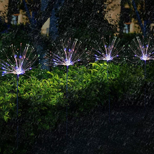 Garten Solar LED Feuerwerk Laterne | 84cm, 600mAh, 200 RGB LED | LFW-B200-Color