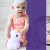  Silikon LED Nachtlicht Einhorn | Tragbare Kinderlampe 9 Lichtfarben | USB wiederaufladbare Lampe | JL-219