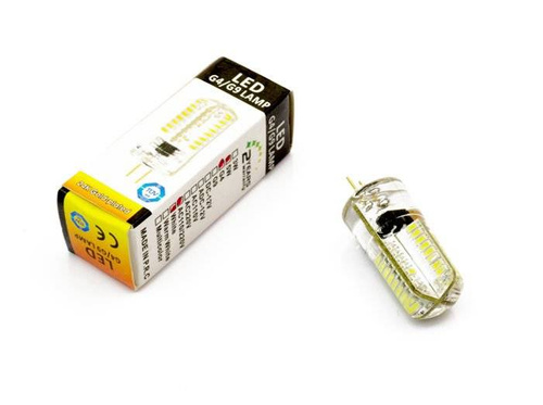 G4 LED 64 SMD 3014 3W Silikon Glühbirne | 380 Lumen