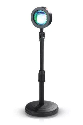 Stimmungsvolle LED-Projektorlampe, die den Sonnenuntergang imitiert, mit 7 farbigen Einsätzen