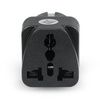 Universeller Netzadapter, Reisestecker mit UK/USA/CN-Steckdosen zu EU/PL-Steckdosen | Schwarz | AD-DE89
