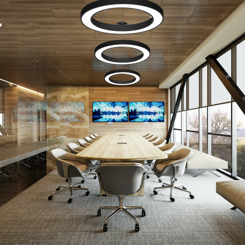 LED-Pendelleuchte 50W | rund | Aluminium | blendfrei | Φ80x6 | LPL-004