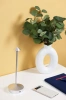 Tischlampe mit eingebautem Akku | Nachtlicht mit drei Leuchtfarben | Stimmungsvolle Lampe für Hotel, Restaurant | HJA32-SILVER