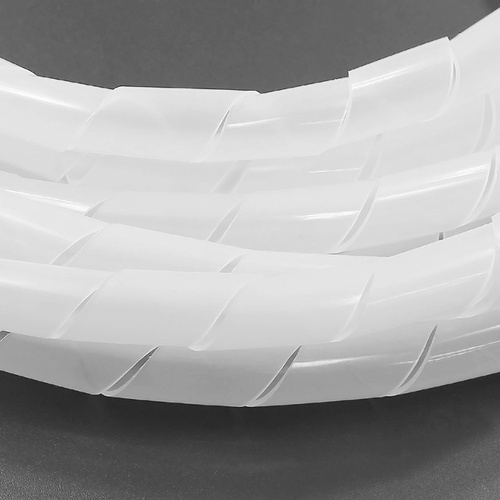 Kabel-Organizer, Kabelschutz, Geflechtschlauch für Kabel und Leitungen | 20 mm | weiß | CRG-001-10M