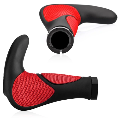 Fahrradgriffe ergonomisch mit Bar Ends | rutschfeste Lenkergriffe für MTB, Trekking | BHD-233