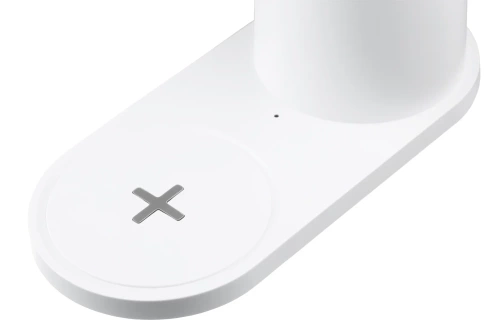 Schreibtischlampe mit LED und induktiver Ladefunktion | weiß | WD-T03-WHITE