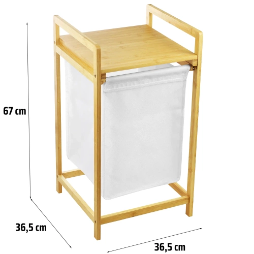 Wäschekorb mit Schrank | Bambus | NZ-1BS-Bamboo