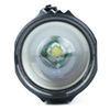 Kleine taktische LED-Taschenlampe XPE Q5 CREE + COB aus Aluminium | Zoom-Funktion, eingebauter Akku, Micro-USB, Etui | 800lm, 3 Leuchtmodi | TL-502