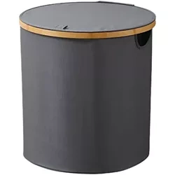 Wäschekorb | Faltbarer Wäschesammler | Stoffspielzeugbehälter | Zubehör-Organizer | OCF-380-GREY