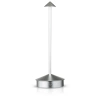 Tischlampe mit eingebautem Akku | Nachtlicht mit drei Leuchtfarben | Stimmungsvolle Lampe für Hotel, Restaurant | HJA32-SILVER