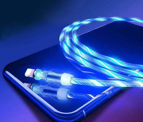 3-in-1 1M | Leuchtendes magnetisches Ladekabel für Telefon mit 3 Anschlüssen | AM67