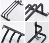Handtuchhalter | Wandhalterung für das Badezimmer | Badezimmerstange | MJR-50CM-3-BLACK