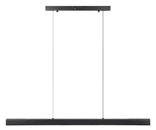 LED-Pendelleuchte, rechteckig, modern | 100x20 cm, 40 W, Fernbedienung | schwarz | SX41-100CM-40W-BK