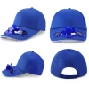 Solarer Hut mit Windrad | Kappe mit eingebautem Ventilator | Kühlkappe | SFH-8934-BLUE