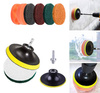 Set 22 Reinigungsbürsten, Pads und Schwämme zur Montage in Bohrmaschine / Schrauber | UP-12-22PCS
