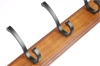 Holzkleiderständer | Wandgarderobe | Garderobenhaken mit 12 Haken | HG-60CM-WOOD