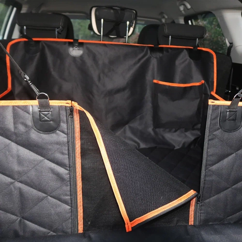 Kofferraummatte, wasserdichte Transporttasche für Tiere | Mit Tasche und abnehmbarem Mesh-Netz | DM-021