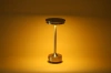 Tischlampe mit eingebautem Akku | Nachtlicht mit drei Leuchtfarben | Stimmungsvolle Lampe für Hotel, Restaurant | HJA30-SILVER