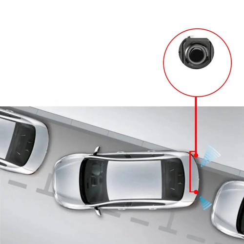 Kennzeichenrahmen mit Rückfahrkamera und Parksensoren – 3in1 | Rückfahrkamerarahmen mit Sensoren – Weitwinkel, LED, wasserdicht IP67