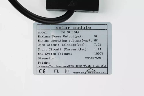 Solarmodul | 6 V, 6 W | SP66-50W