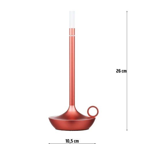 Moderne Tischlampe | Nachtlicht mit eingebautem Akku | HJA31-ROSEGOLD