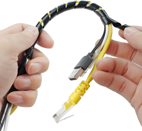 Kabel-Organizer, Kabelschutz, Kabelummantelung | 20 mm, 10 m | schwarz | CRG-001-10M