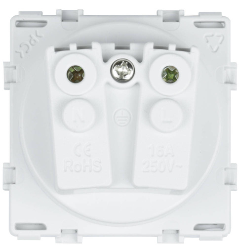 Vierfach-Rahmen-Set + 4x Schuko-Steckdose mit Erdung 230V | Gehärtetes Glas | Weiß | SC80-4