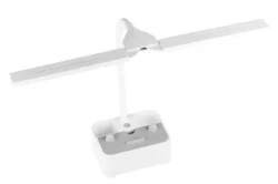 Schreibtischlampe für Kinder | LED Lampe mit Organizer und Handyhalterung | Schreibtischlampe mit Farbwechselmöglichkeit | TDL-126-WEISS