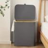 Wäschekorb | Faltbarer Wäschesammler | Stoffspielzeugbehälter | Accessoire-Organizer | OCF-450-GREY