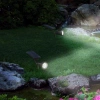 Solar-Gartenlampe LED mit Erdspieß | weiß, warmweißes Licht | Strahler SPOT | 250lm, 2200mAh, 4 LED | YNG-4LED