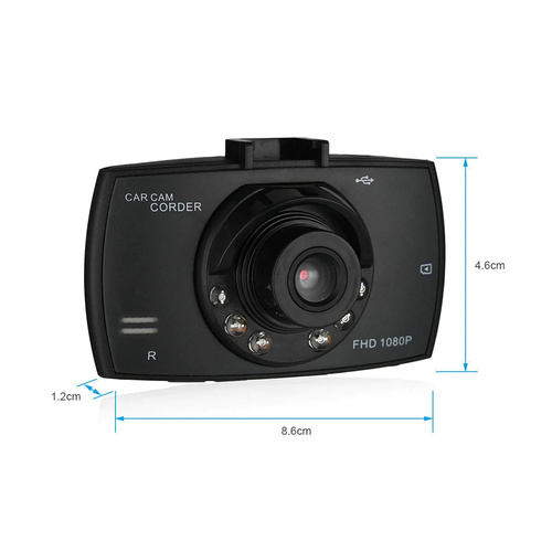 Video-Recorder, Autokamera | Full HD | Bildschirm 2,7" | PZ-G30