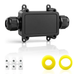 Hermetische Kabeldose IP68 2-polig | Elektroklemme 450 V 24 A für Kabel 4–11 mm | M686-A2