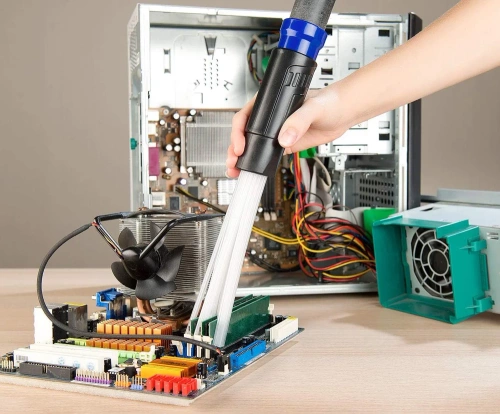 Universal-Bürste für Staubsauger | Fugendüse, Saugaufsatz | CDR-L16-BLACK