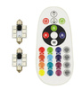 39mm | RGB-C5W-Kit | Zwei C5W-RGB-LED-Lampen | Farbfernbedienung