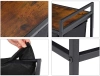 Wäschekorb mit Regal | Doppelfach-Wäschekorb | Wäschekorb mit Rollen | MZ-B20-BLACK