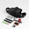 Wasserdichte Fahrradtasche aus strapazierfähigem 600D-Material | Leichte, aerodynamische Satteltasche mit Reflektoren | 600DCWBW-208