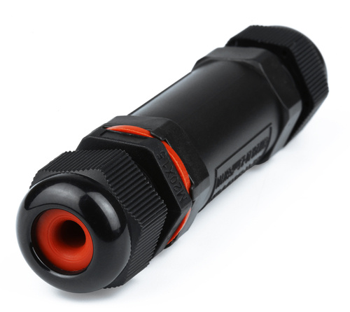 Hermetische Verbindung, gedrehte Kabelmuffe | 3x 1,0-2,5 mm², 450V, 24A, IP68 | XY20