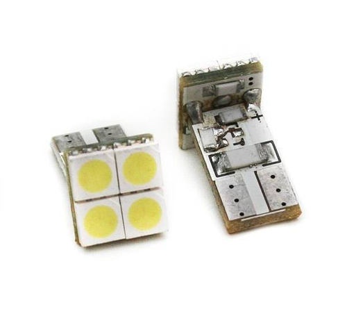 Auto LED Birne W5W T10 4 SMD 5050 CAN BUS FRONT