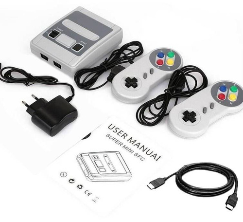 HD MINI Konsole | HDMI-Anschluss | 621 Spiele | TV-Spiel mit zwei Controllern | HD-SFC621
