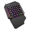 Gaming-Einhandtastatur mit LED-Hintergrundbeleuchtung, Keypad | T19