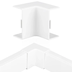 Inneneckverbinder für Abdeckleiste 40x20mm | Weiß | CDT-04