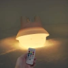 Silikon LED Nachtlicht Hase | Tragbare Kinderlampe 9 Lichtfarben | JL-502