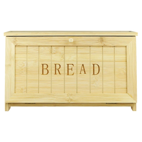 Bambus Brotkasten | Aufbewahrungsbehälter für Brot, Brötchen, Lebensmittel | FC-B209