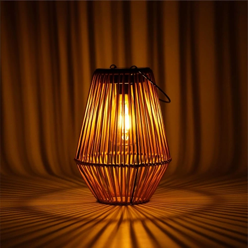 Kabellose Solarlampe | Gartenlampe mit Halterung | JX21-Bambus