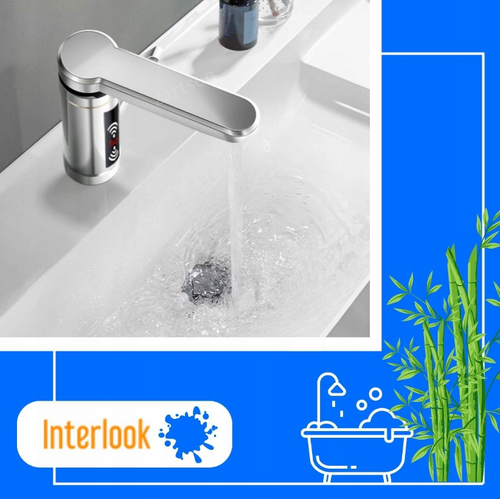 Elektrischer Durchlauferhitzer-Wasserhahn | temperaturregulierbar, optik aus verchromtem Aluminium | RX-011