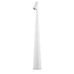 Tischleuchte | 43 cm | kabellose Nachttischleuchte mit integriertem Akku, Touch-Bedienung | weiß | HMS-455-WHITE