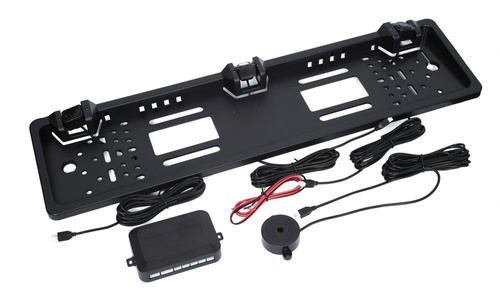 Parksensoren in Kennzeichenrahmen | akustisches Signal Buzzer | schwarz | ADP-808-3